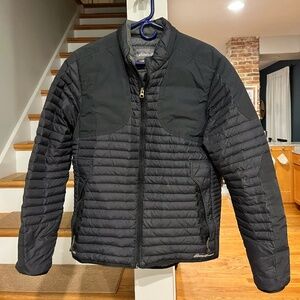 Eddie Bauer Men's Black Packable Quilted Full-Zip (M)